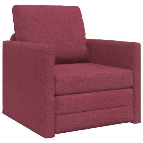 Sofa krevet 2-u-1 Bordo 74x77x81 cm Tkanina Cijena