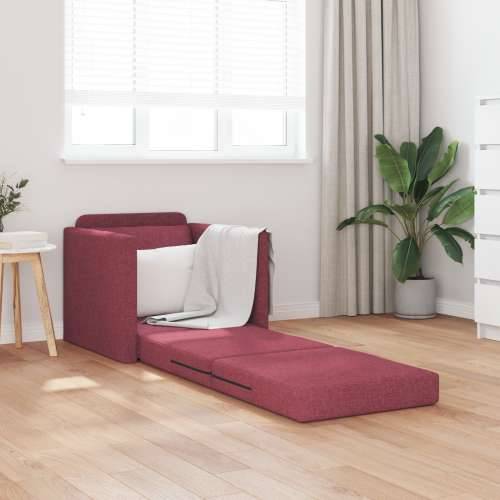 Sofa krevet 2-u-1 Bordo 74x77x81 cm Tkanina Cijena