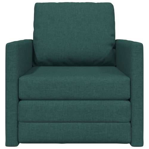 Sofa krevet 2-u-1 Tamno zelena 74x77x81 cm Tkanina Cijena