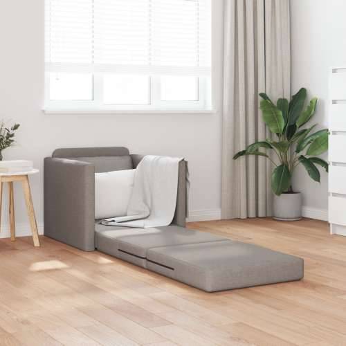 Sofa krevet 2-u-1 taupe 74x77x81 cm tkanina Cijena