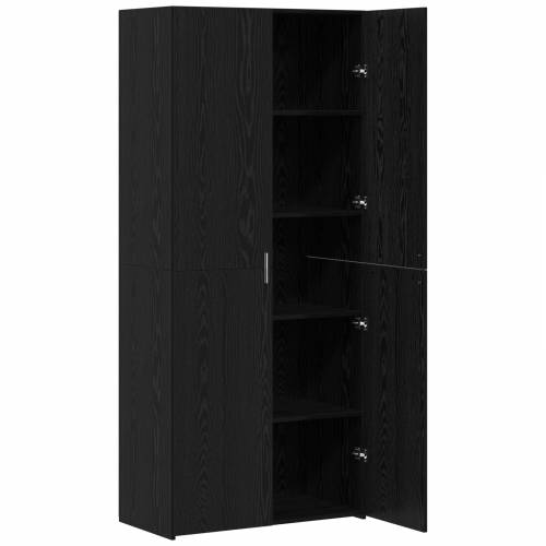 Bife Visoki Crni Hrast 40x42.5x185 cm Konstruirano Drvo Cijena