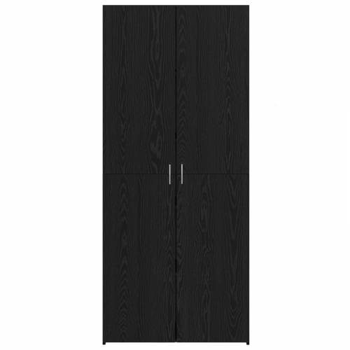 Bife Visoki Crni Hrast 40x42.5x185 cm Konstruirano Drvo Cijena