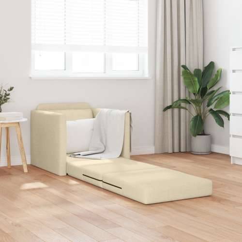 Sofa na razvlačenje 2-u-1 Krem 74x77x81 cm Tkanina Cijena