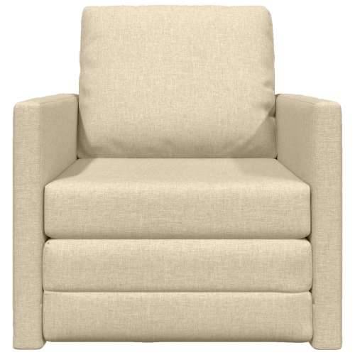 Sofa na razvlačenje 2-u-1 Krem 74x77x81 cm Tkanina Cijena