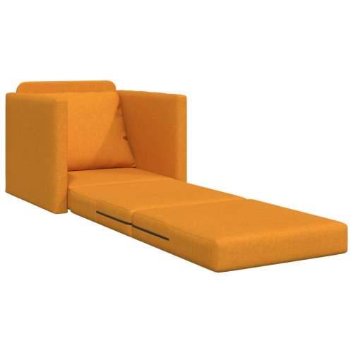 kauč na razvlačenje 2-u-1 tamno žuti 74x77x81 cm tkanina Cijena