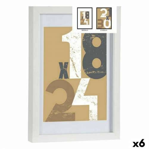Okvir za sliku 668826-WHITE Bijela Staklo Drvo MDF (6 kom.) Cijena
