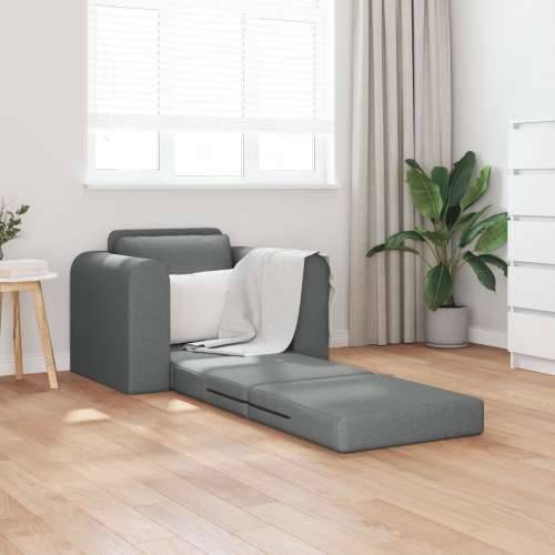 Floor Sofa Bed 2-u-1 Tamno Siva 98x71x83 cm Tkanina Cijena