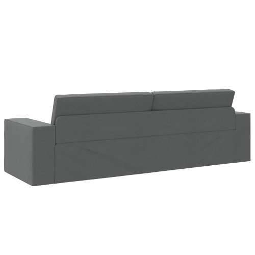 Sofa krevet 2-u-1 tamno siva 245x150x60.5 cm tkanina Cijena