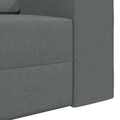Sofa krevet 2-u-1 tamno siva 245x150x60.5 cm tkanina Cijena