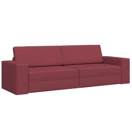 Floor Kauč na rasklapanje 2 u 1 Bordo 245x150x60.5 cm Tkanina Cijena