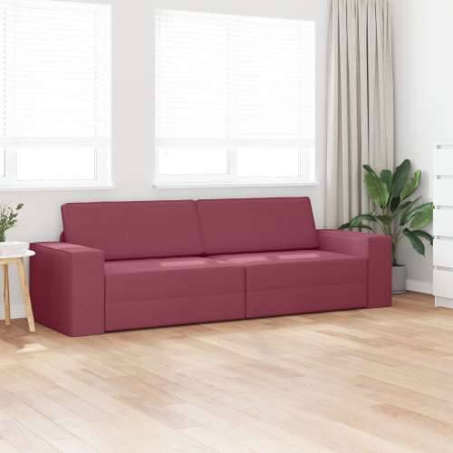 Floor Kauč na rasklapanje 2 u 1 Bordo 245x150x60.5 cm Tkanina Cijena