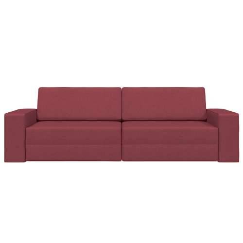 Floor Kauč na rasklapanje 2 u 1 Bordo 245x150x60.5 cm Tkanina Cijena