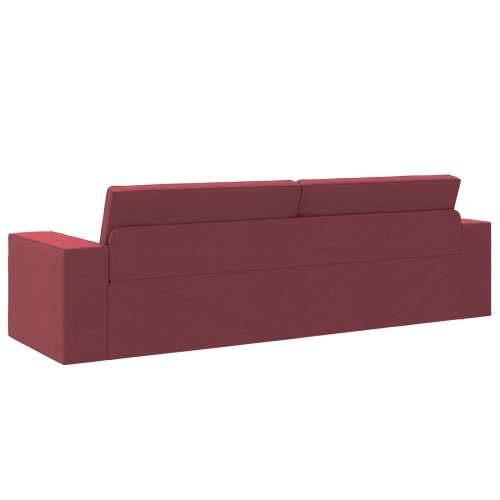Floor Kauč na rasklapanje 2 u 1 Bordo 245x150x60.5 cm Tkanina Cijena