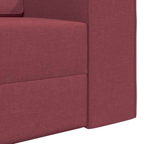 Floor Kauč na rasklapanje 2 u 1 Bordo 245x150x60.5 cm Tkanina Cijena