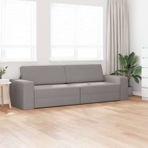 Podna Sofa Krevet 2-u-1 Taupe 245x150x60.5 cm Tkanina Cijena