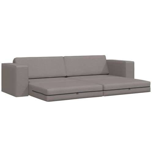 Podna Sofa Krevet 2-u-1 Taupe 245x150x60.5 cm Tkanina Cijena