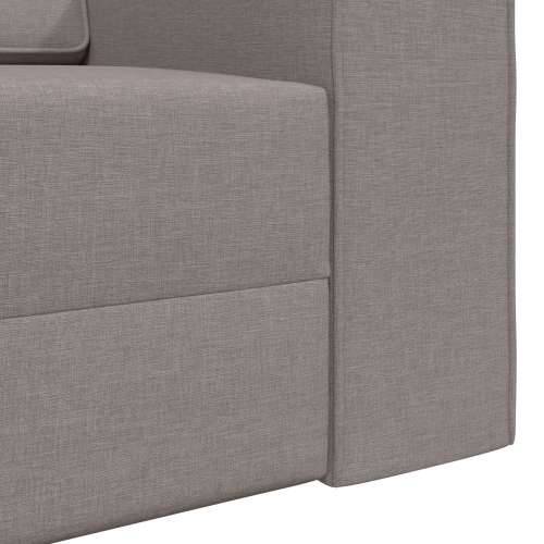 Podna Sofa Krevet 2-u-1 Taupe 245x150x60.5 cm Tkanina Cijena