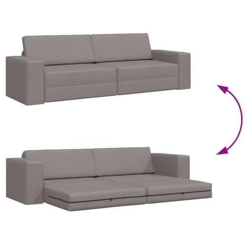 Podna Sofa Krevet 2-u-1 Taupe 245x150x60.5 cm Tkanina Cijena