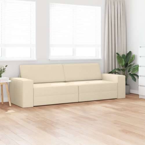 Dnevni kauč na krevet 2-u-1 Krem 245x150x60.5 cm Tkanina Cijena