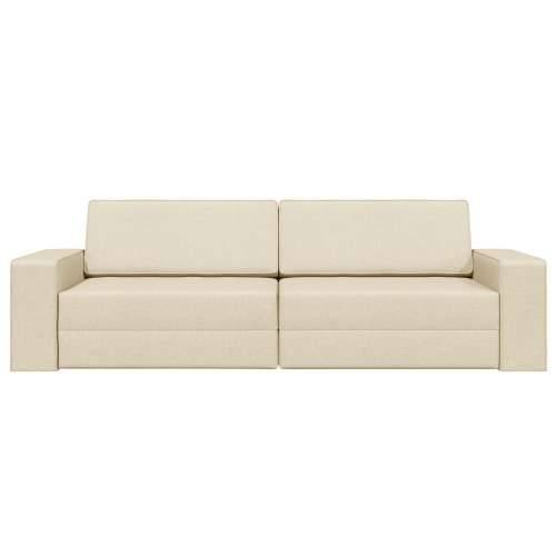 Dnevni kauč na krevet 2-u-1 Krem 245x150x60.5 cm Tkanina Cijena