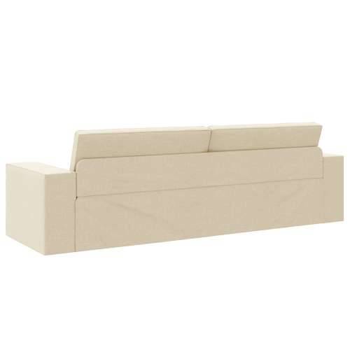 Dnevni kauč na krevet 2-u-1 Krem 245x150x60.5 cm Tkanina Cijena