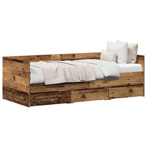 Krevet Staro drvo Inženjersko drvo 90 x 190 cm Čvrst Krevet Cijena