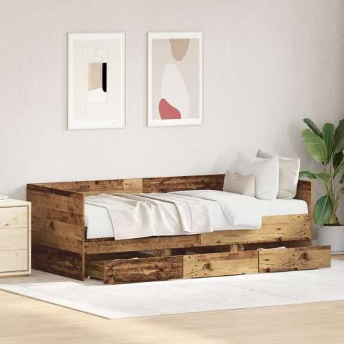 Krevet Staro drvo Inženjersko drvo 90 x 190 cm Čvrst Krevet Cijena