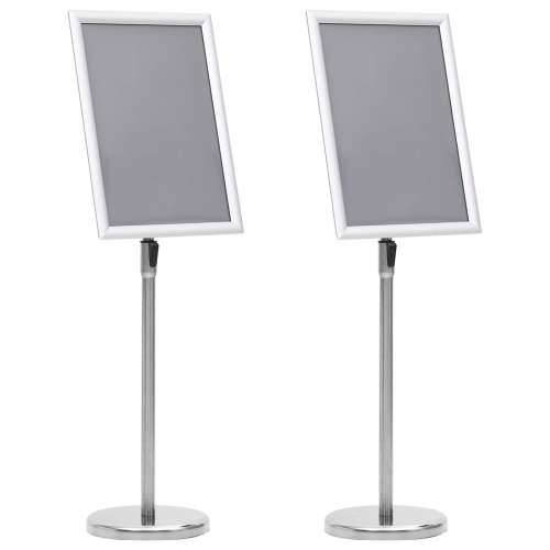 A3 Pedestal stalci za plakate 2 kom Srebrni Aluminijska Legura Cijena
