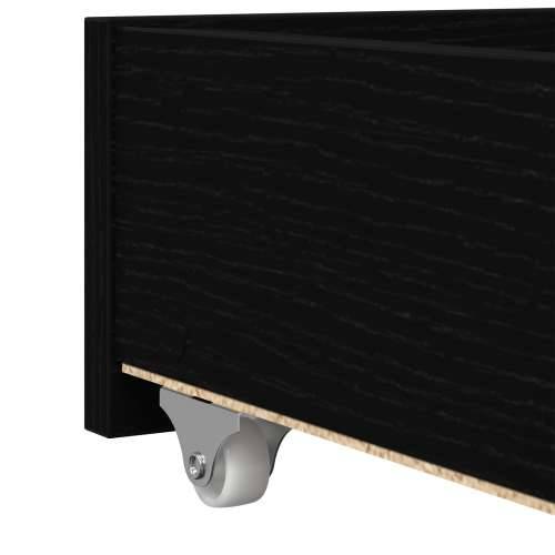 Krevet na dan Crni hrast Konstruirano drvo 90 x 190 cm Izdržljiv Cijena