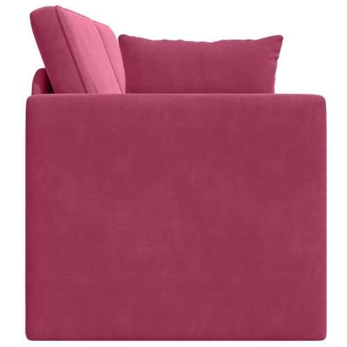 Kauč na podu na razvlačenje 2-u-1 Vinska crvena 213x144x60 cm Pliš Cijena