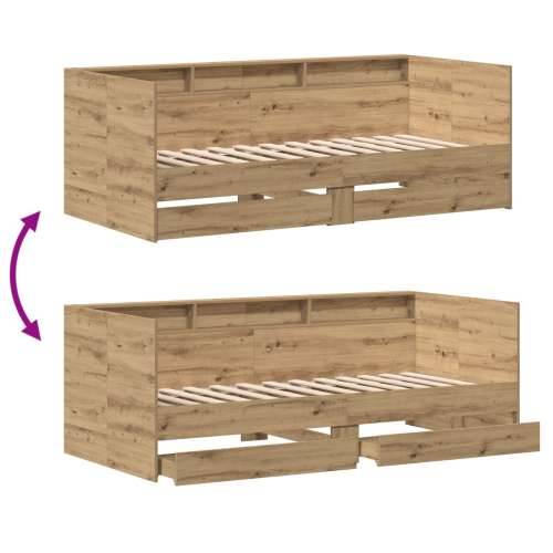 Daybed s ladicama Artisan hrast Konstruirano drvo 90 x 190 cm Cijena