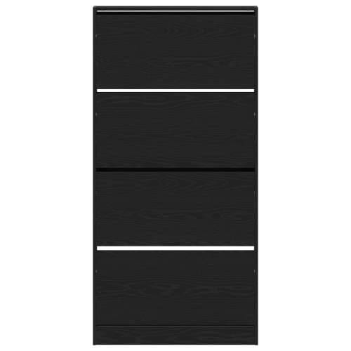 Ormarić za cipele Crni hrast Konstruirano drvo 80 x 21 x 163.5 cm Cijena