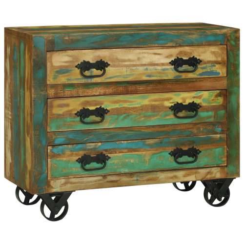 Konzola s 3 ladice 80x30x65 cm Čvrsto obnovljeno drvo Cijena