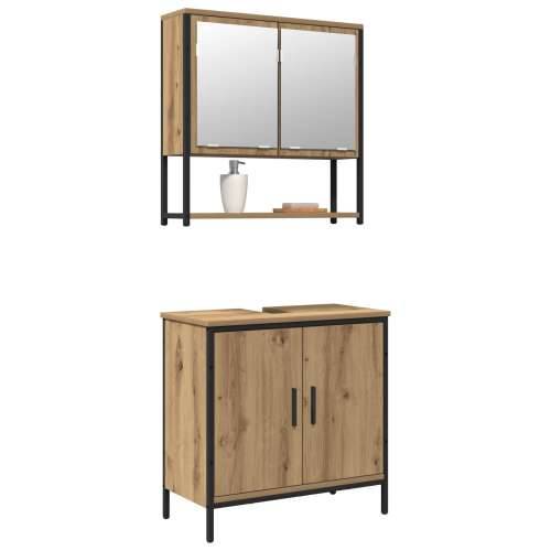 Set namještaja za kupaonicu od 2 komada Artisan Oak konstruirano drvo Cijena