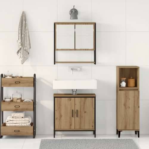 Set namještaja za kupaonicu od 2 komada Artisan Oak konstruirano drvo Cijena