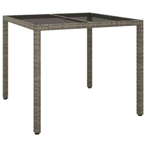 Vrtni Stol Siva 90x90x75 cm Poli Ratan Cijena