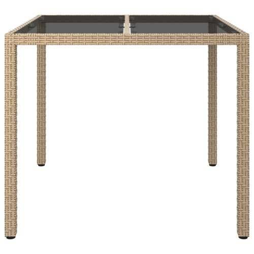 Stol za vrt Bež 90x90x75 cm Poli Rattan Cijena