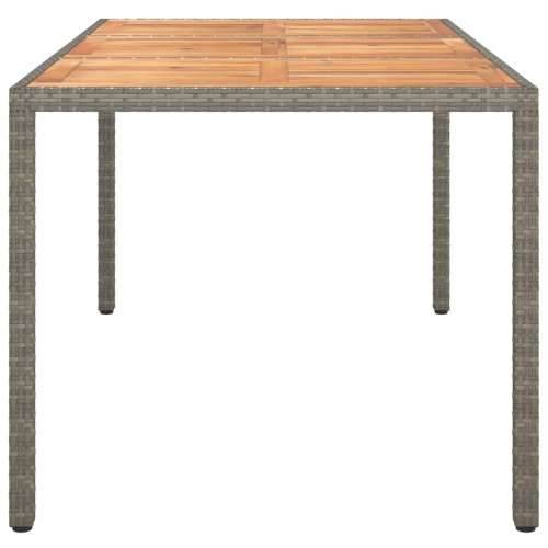 vrtni stol za blagovanje sivi 150x90x75 cm poliratan Cijena