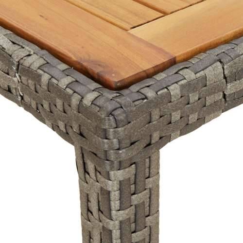 vrtni stol za blagovanje sivi 150x90x75 cm poliratan Cijena