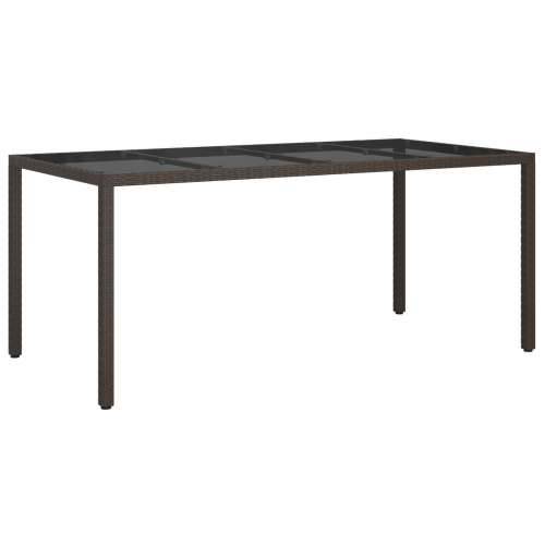 Vrtni stol za blagovanje Smeđa 190x90x75 cm Poli ratan Cijena