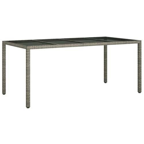 Vrtni Stol za Ručavanje Sivi 190x90x75 cm Poly Rattan Cijena