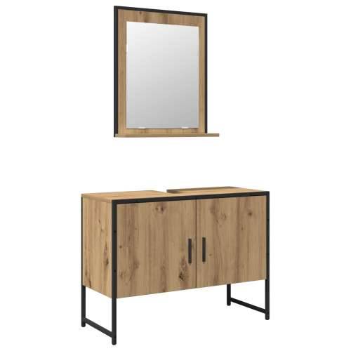 Set namještaja za kupaonicu od 2 dijela u artisan hrastu od inženjerskog drva Cijena
