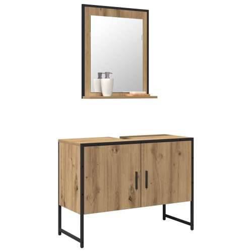 Set namještaja za kupaonicu od 2 dijela u artisan hrastu od inženjerskog drva Cijena