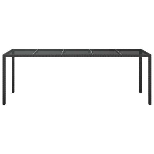 Vrtni Stol za Obedovanje Crni 250x100x75 cm Poliratan Cijena