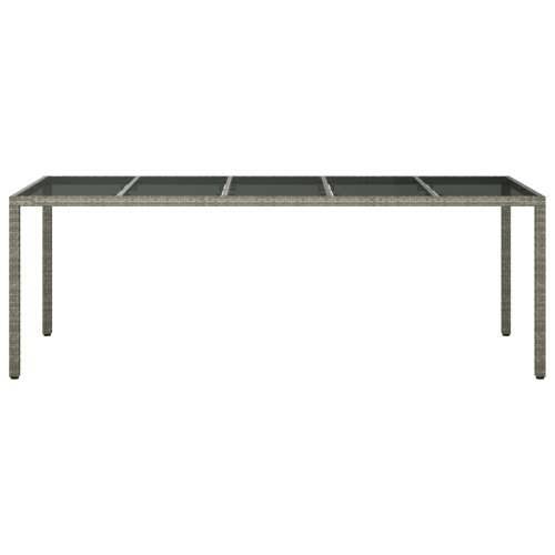 Stol Za Blagovanje U Vrtu Sivi 250x100x75 cm Poli Ratan Cijena