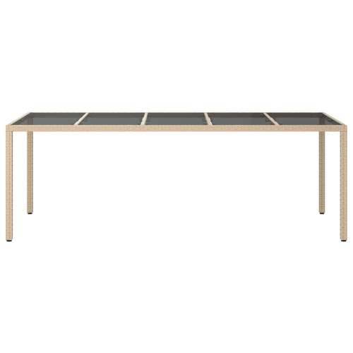 Stol za objedovanje na otvorenom Bež 250x100x75 cm Poliratan Cijena
