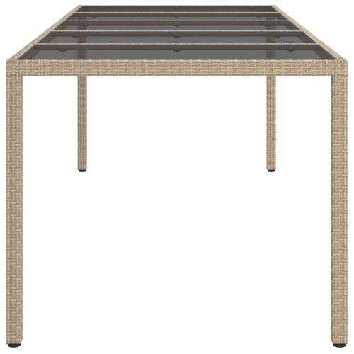 Stol za objedovanje na otvorenom Bež 250x100x75 cm Poliratan Cijena