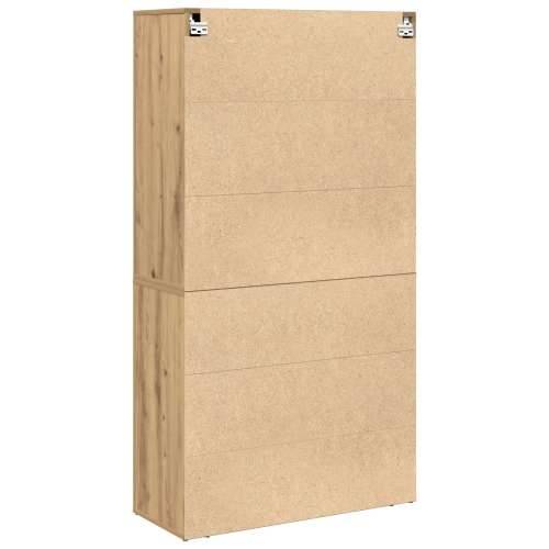 Visoka komoda od umjetnog hrasta 80x33x150 cm Inženjersko drvo Cijena