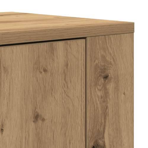 Visoka komoda od umjetnog hrasta 80x33x150 cm Inženjersko drvo Cijena