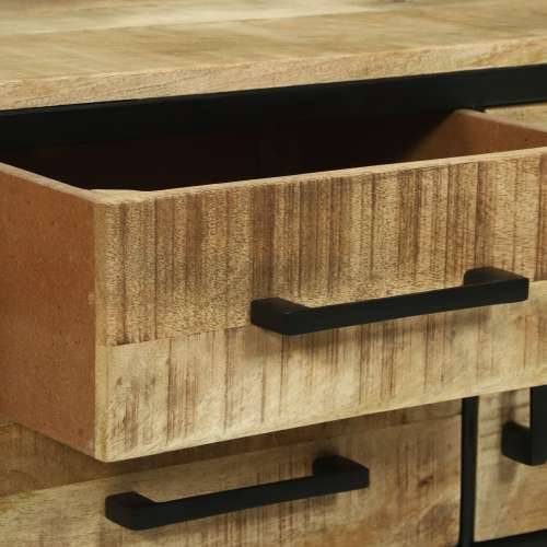 Sideboard 100x35x70 cm Čvrsto drvo grubog manga Cijena